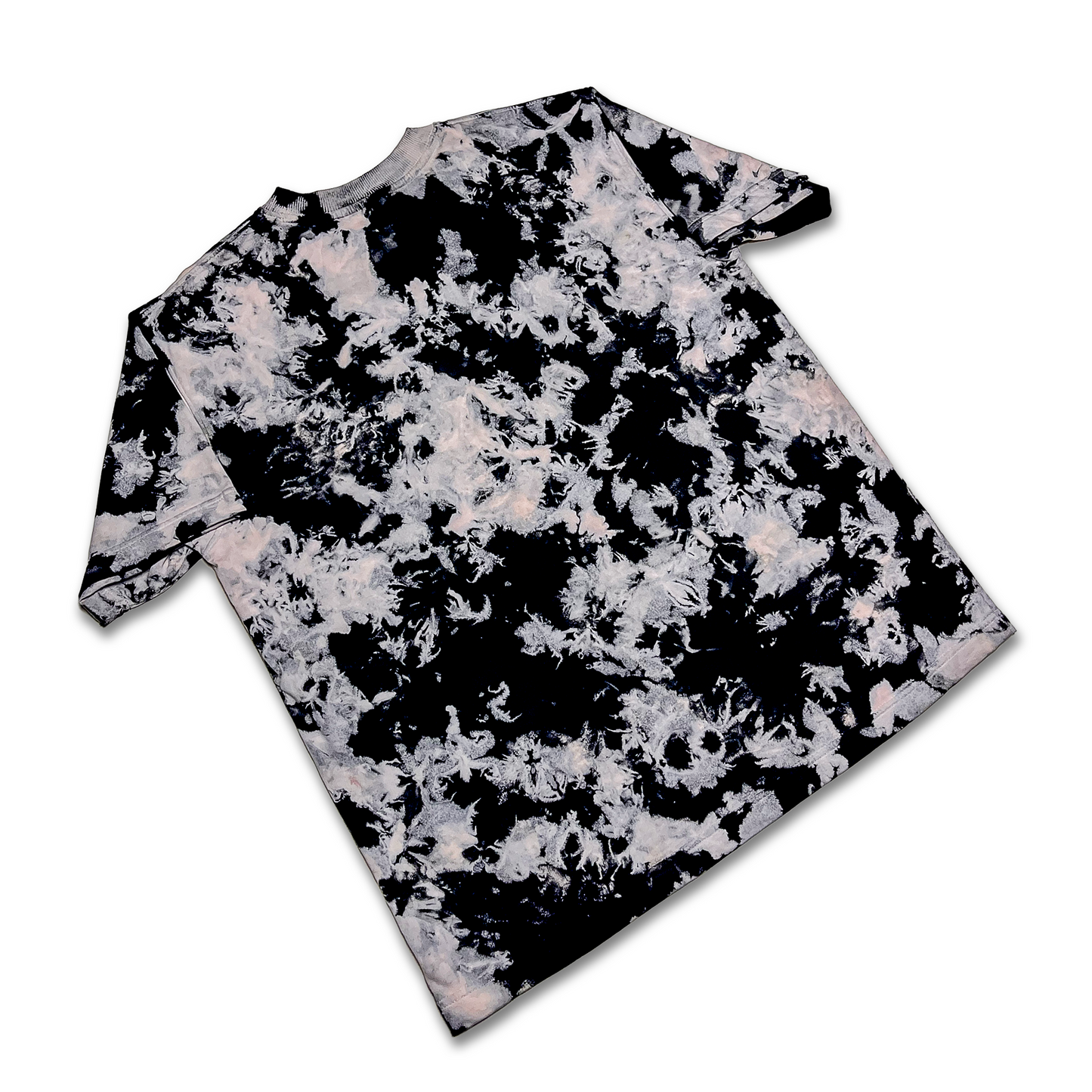 Tie and dye oversized T-Shirt BABY PINK BLACK