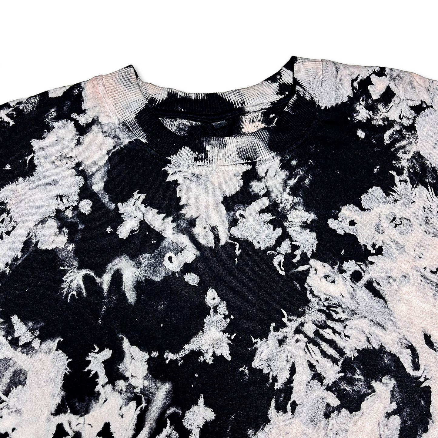 Tie and dye oversized T-Shirt BABY PINK BLACK